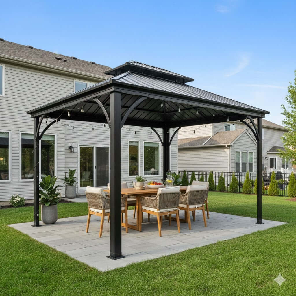 Outdoor game night in the gazebo: outdoor fun for all ages