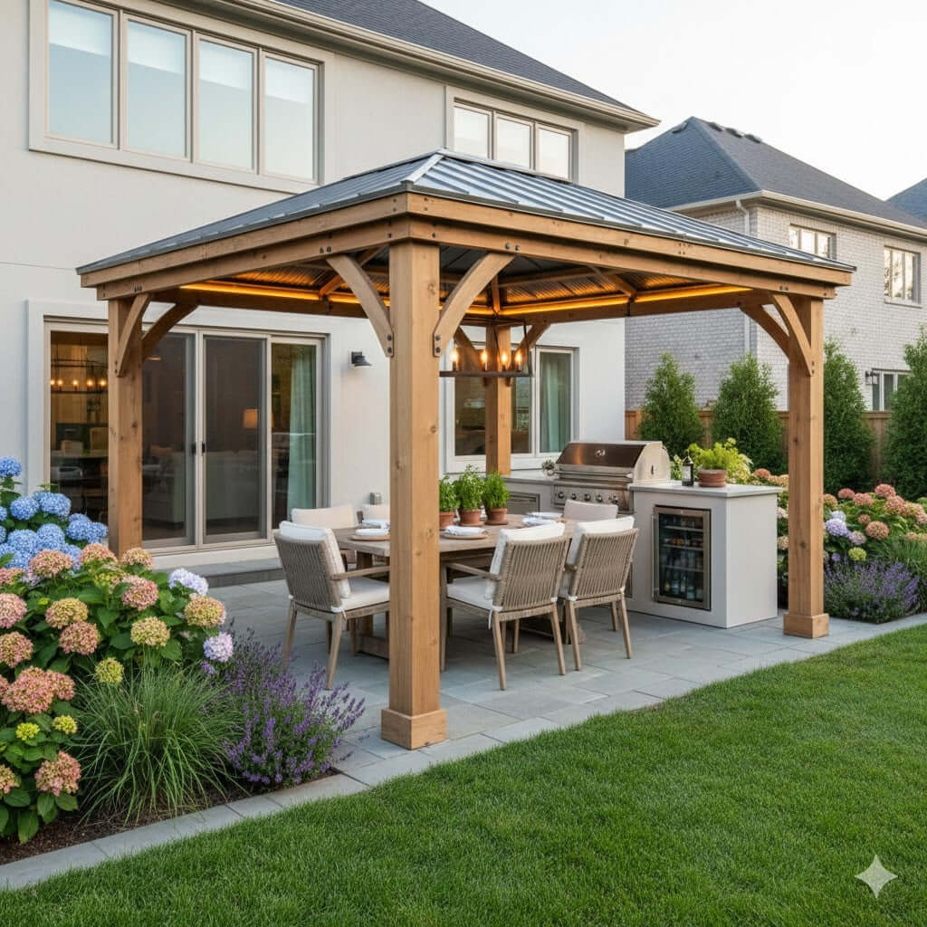 Outdoor outdoor movie nights: setting up your gazebo home theater