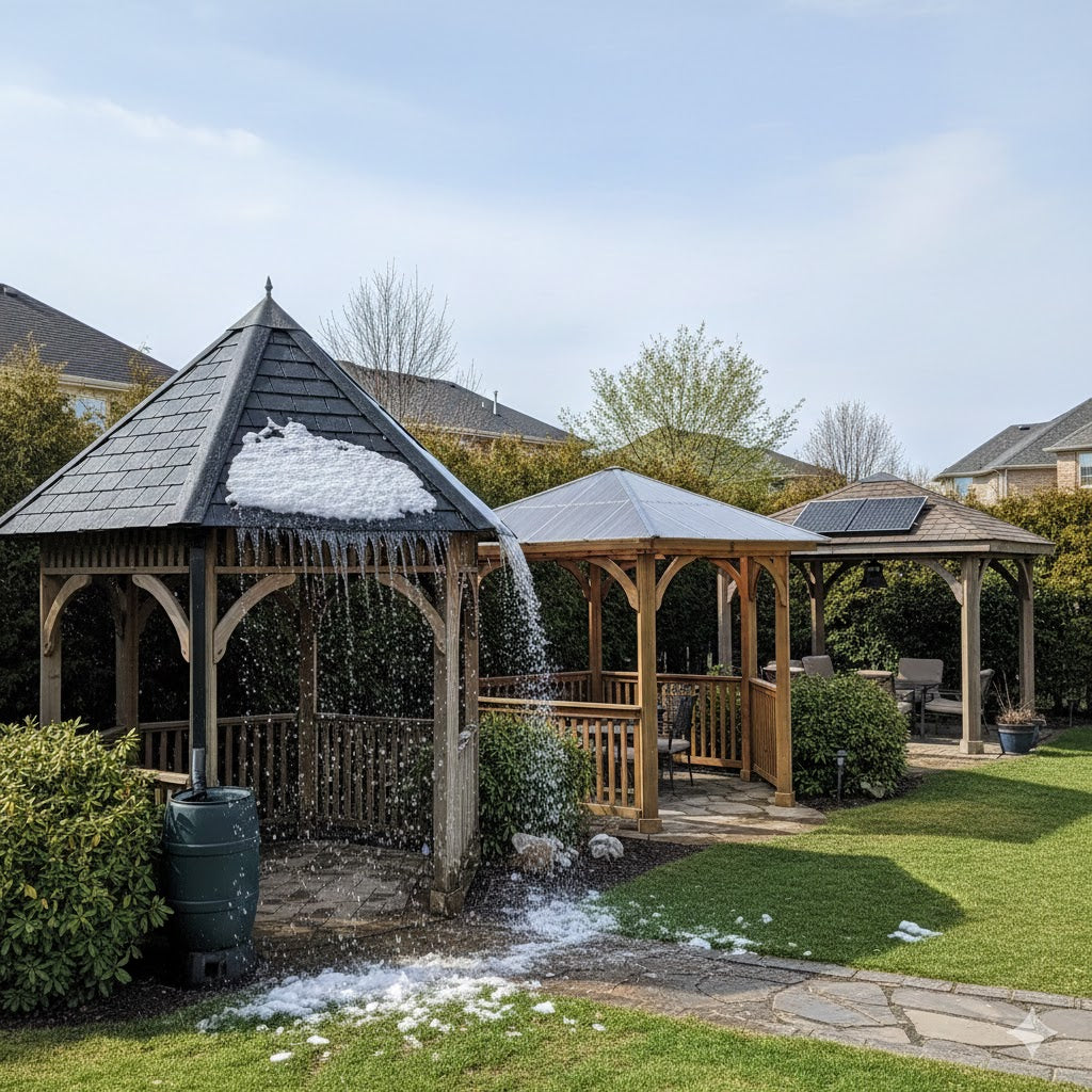 Fall setting with fall fire pit evenings: pairing your gazebo with fire